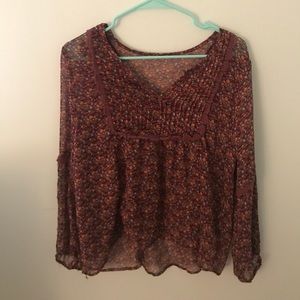 Sheer American rag blouse